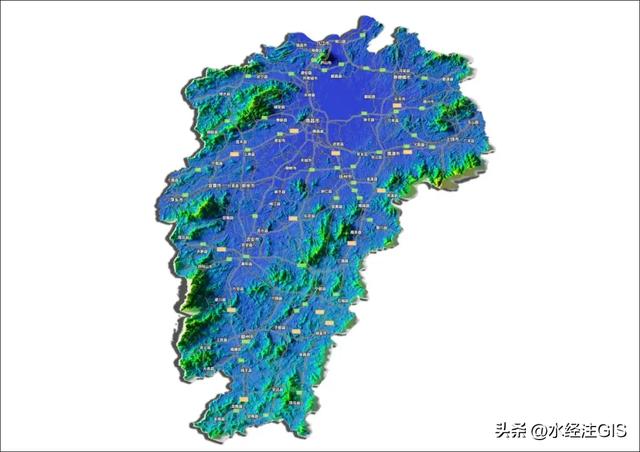 值得收藏的全国各省三维地形图 - 江西省