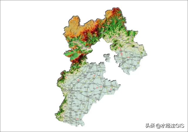 值得收藏的全国各省三维地形图 - 河北省